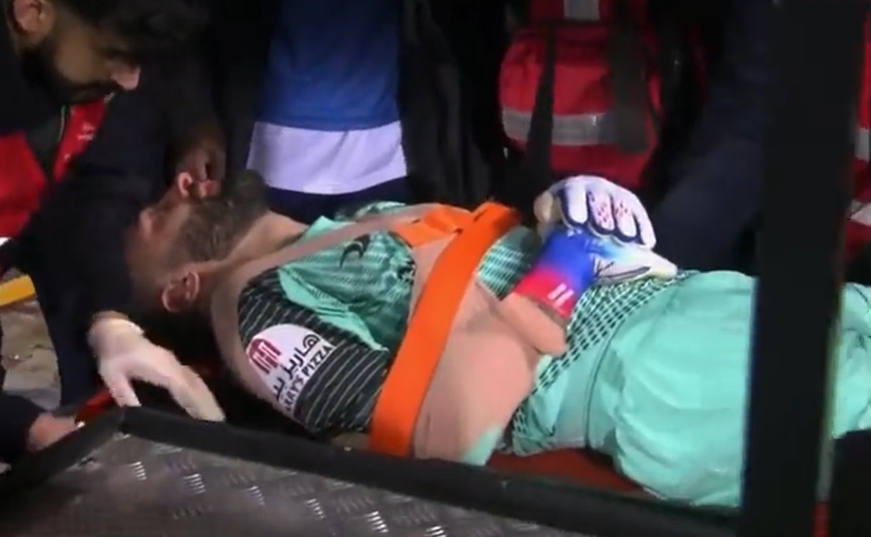 [Video] David Ospina salió en ambulancia por fuerte choque