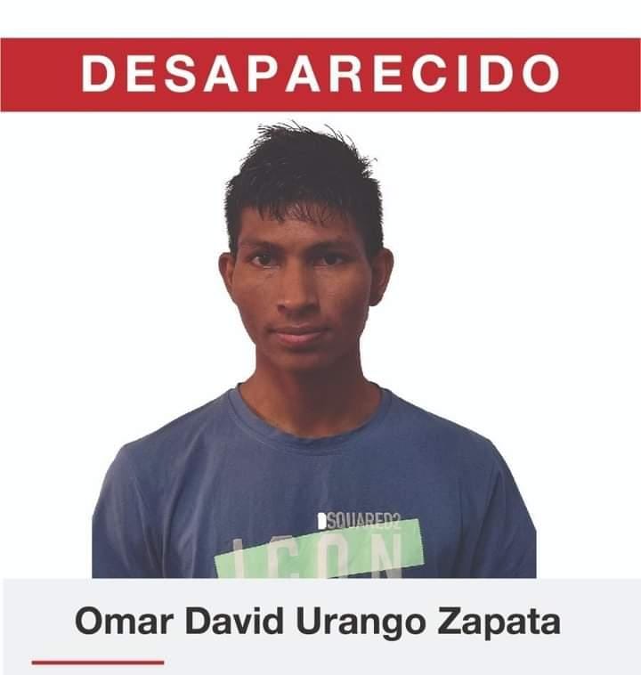 ¡Ayuda! Omar David se encuentra desaparecido