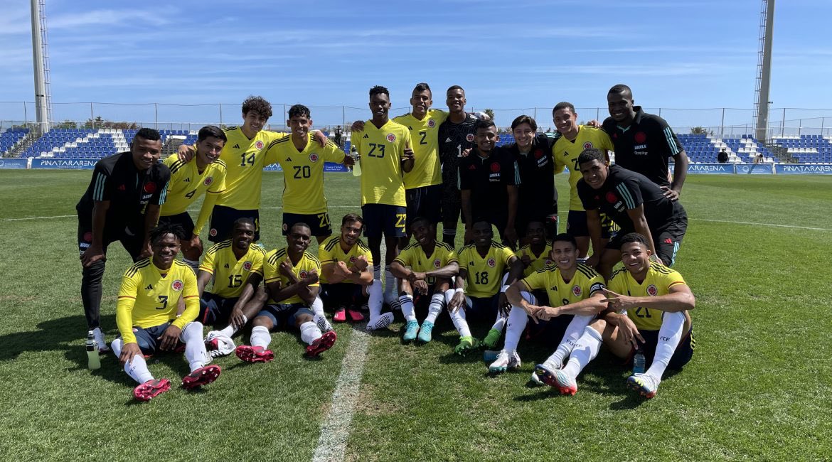 Selección Colombia sub 20 goleó 18-0 a Real Murcia