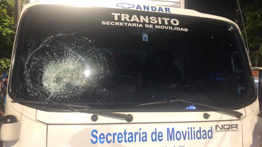 En operativos contra piques vandalizaron 3 carros de la Secretaría de Movilidad