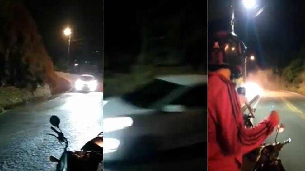 Video: A un carro se lo 'comió una curva' y se volcó, por estar haciendo piques