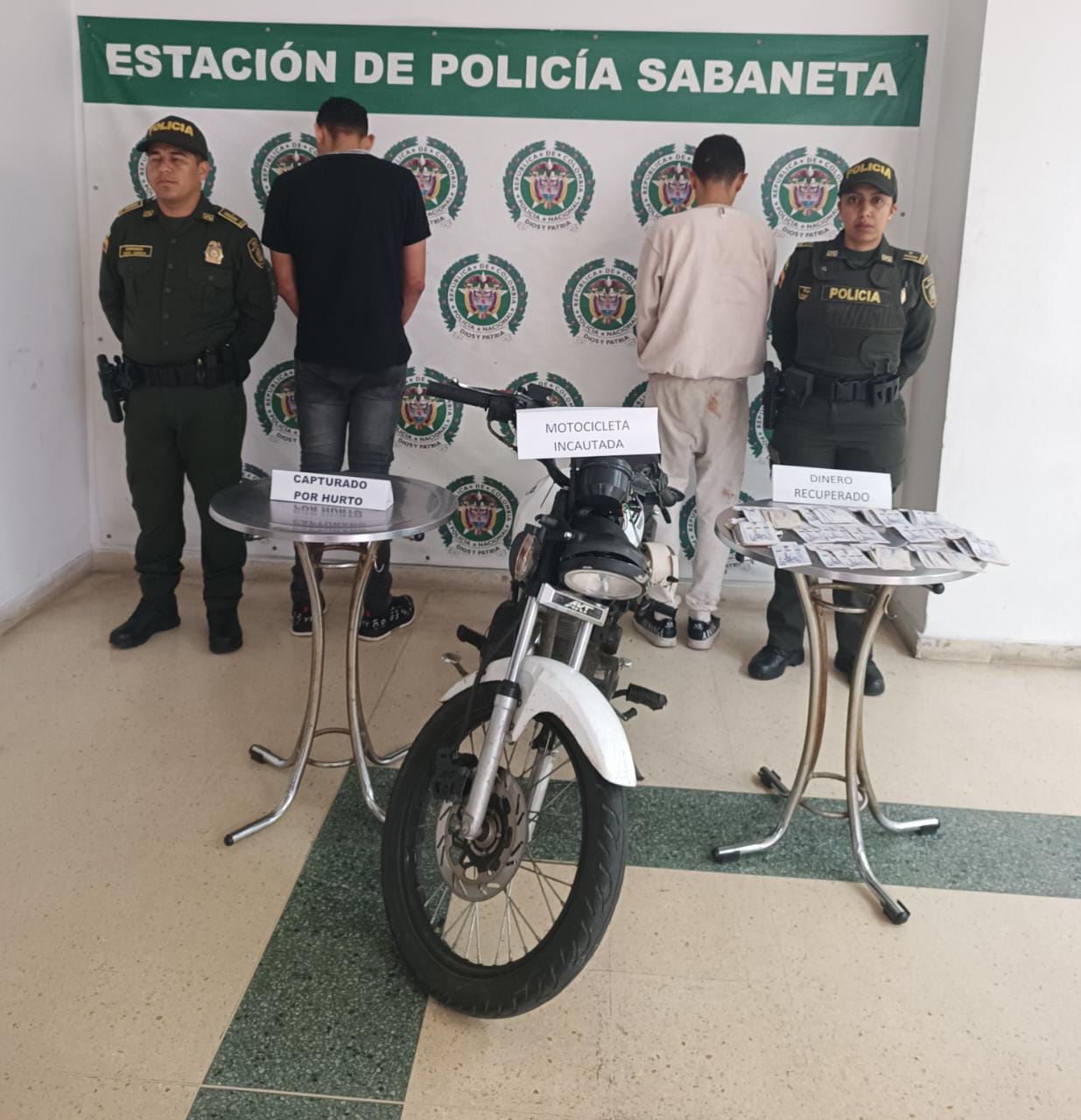 ¡Increíble! Frustran millonario hurto en Sabaneta