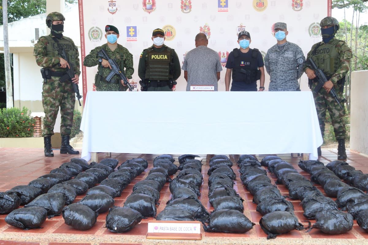 Autoridades incautaron 170 kilos de coca en el Bajo Cauca antioqueño