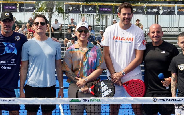 Daddy Yankee sorprende desde el terreno de juego de Pádel