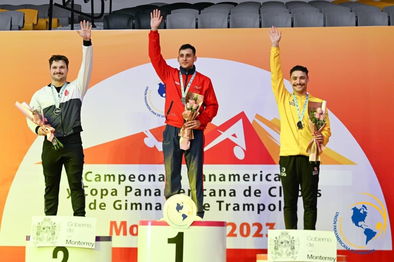 Ángel Hernández, de nuevo campeón Panamericano de gimnasia trampolín