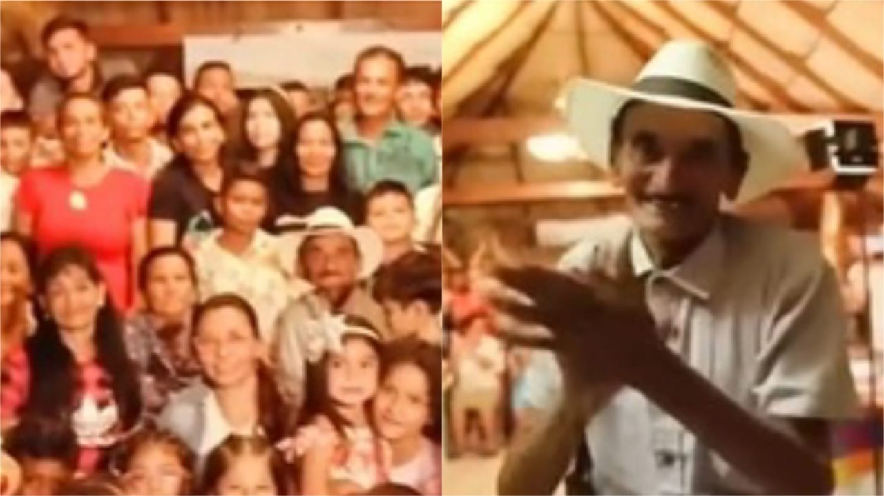 ¡Ni Diomedes se atrevió a tanto! Hombre celebró su cumpleaños con sus 50 hijos y 100 nietos