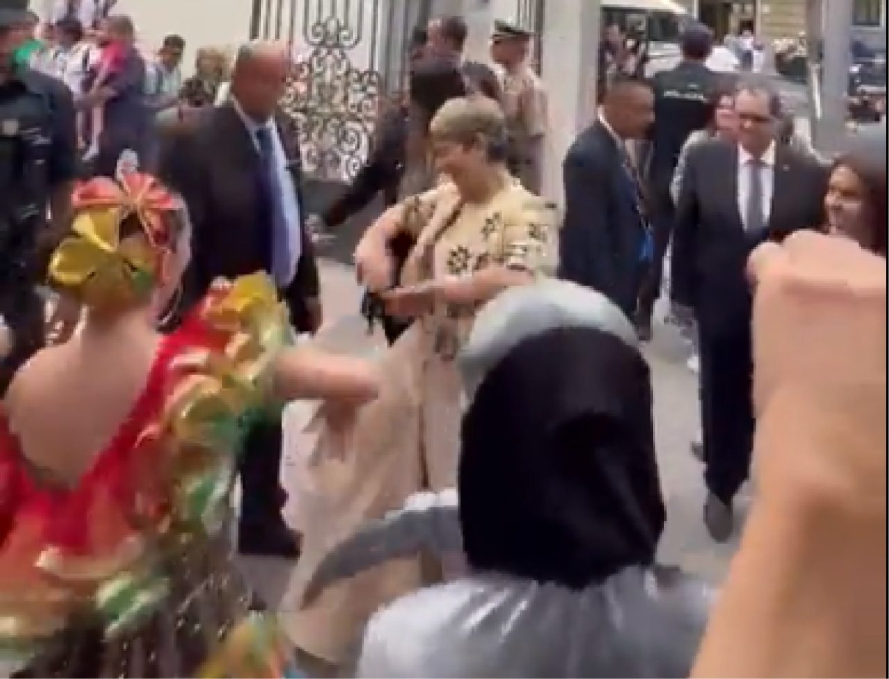 [Video] La primera dama llegó a España y lo primero que hizo fue bailar mapalé