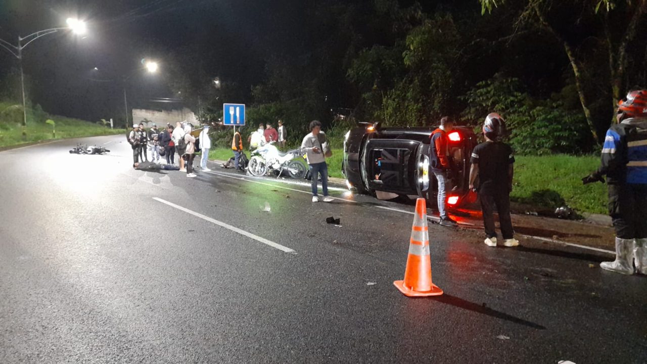 Grave accidente en Las Palmas dejó un policía muerto y otro gravemente herido