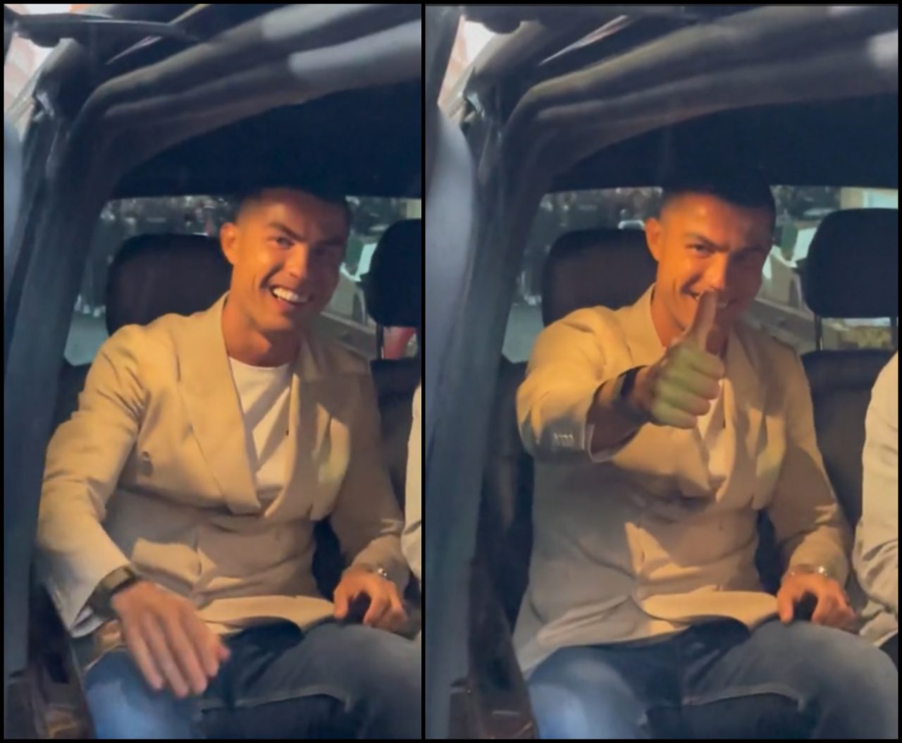 [Video] Cristiano Ronaldo reacciona a saludo de colombiano en Madrid