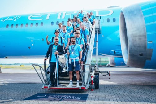 Videos: El líder de las celebraciones del Manchester City