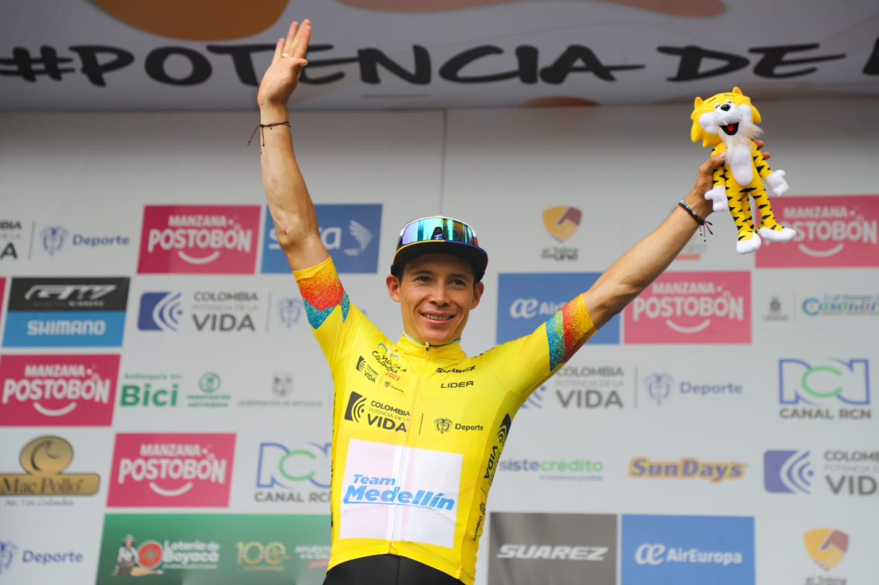 Miguel Ángel López se afianza en el liderato de la Vuelta Colombia