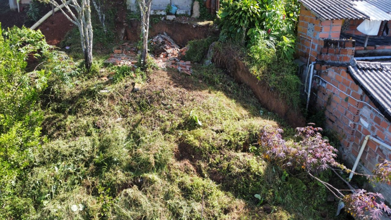 40 viviendas están en riesgo de deslizamiento en Santa Bárbara, Antioquia