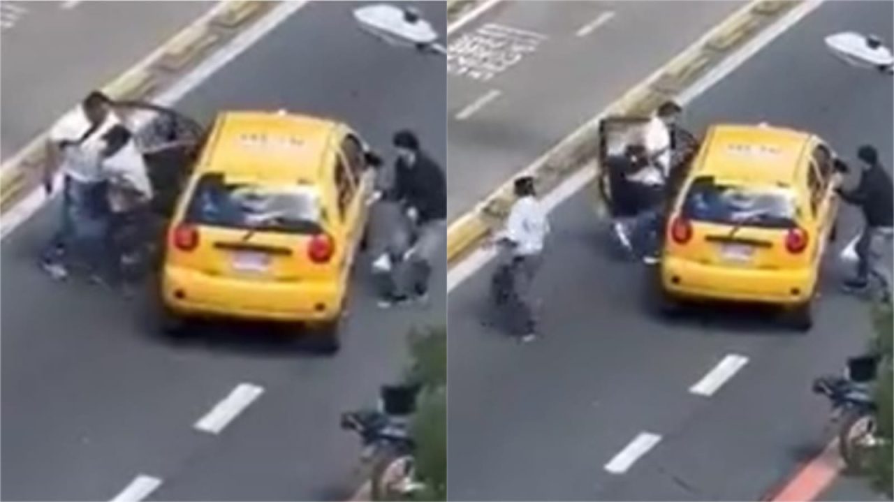 [Video] ¡Impresionante! Violento robo a varios conductores en Bogotá