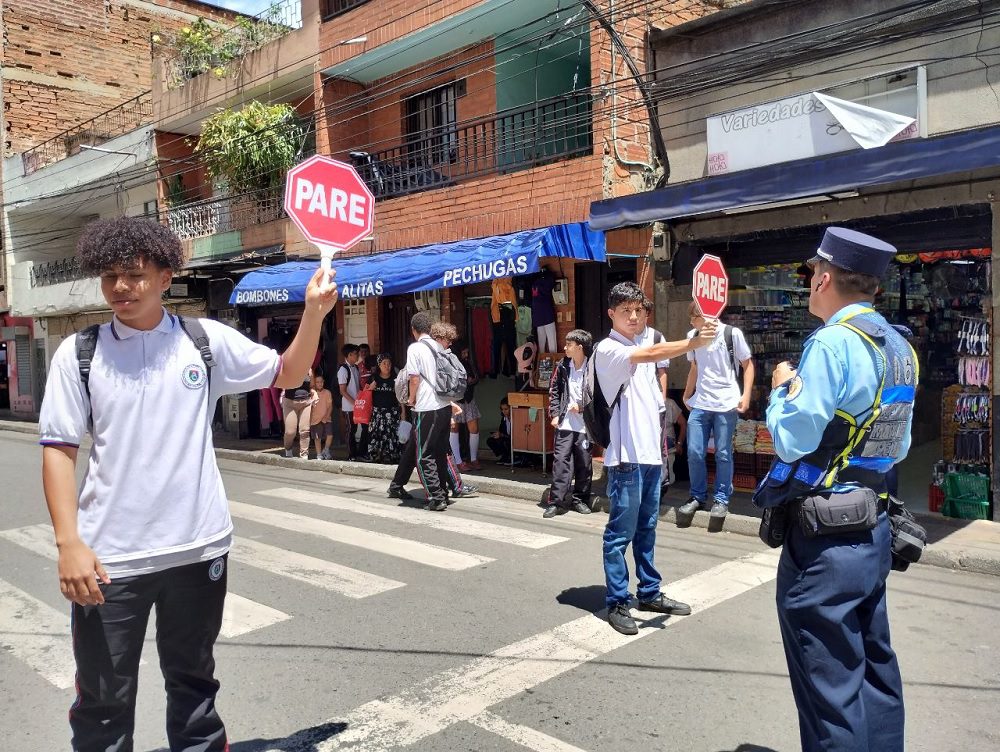 En Bello, conforman 18 patrullas escolares para formar en normas de tránsito