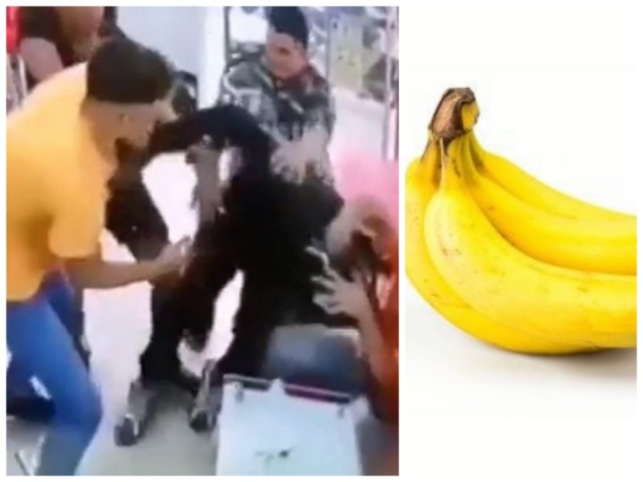 Video: ¡Tan avispado! Este hombre intentó robar una barbería con un banano