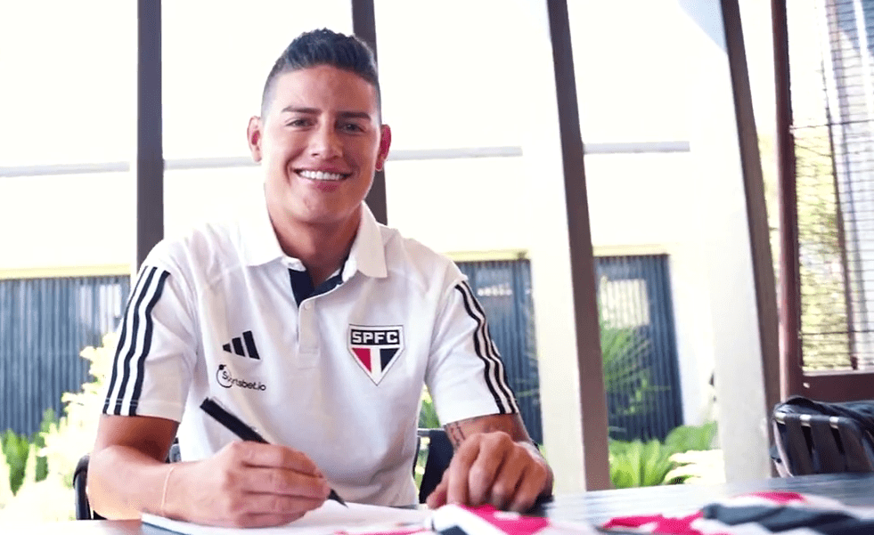 James Rodríguez es presentado oficialmente con el Sao Paulo F.C.