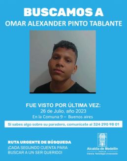 Omar Alexander desaparecido