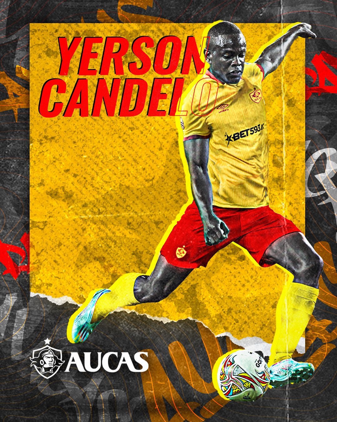 Yerson Candelo fue presentado por el Aucas de Ecuador