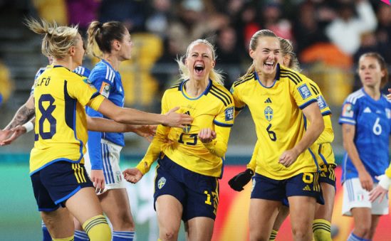 Suecia, tercera clasificada a octavos de final en el mundial femenino