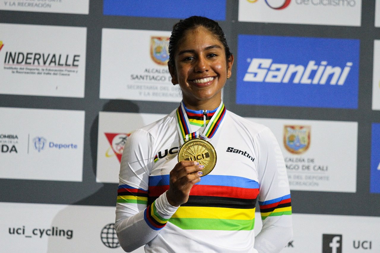 Juliana Londoño, la mejor ciclista juvenil del mundo en la prueba del Omnium