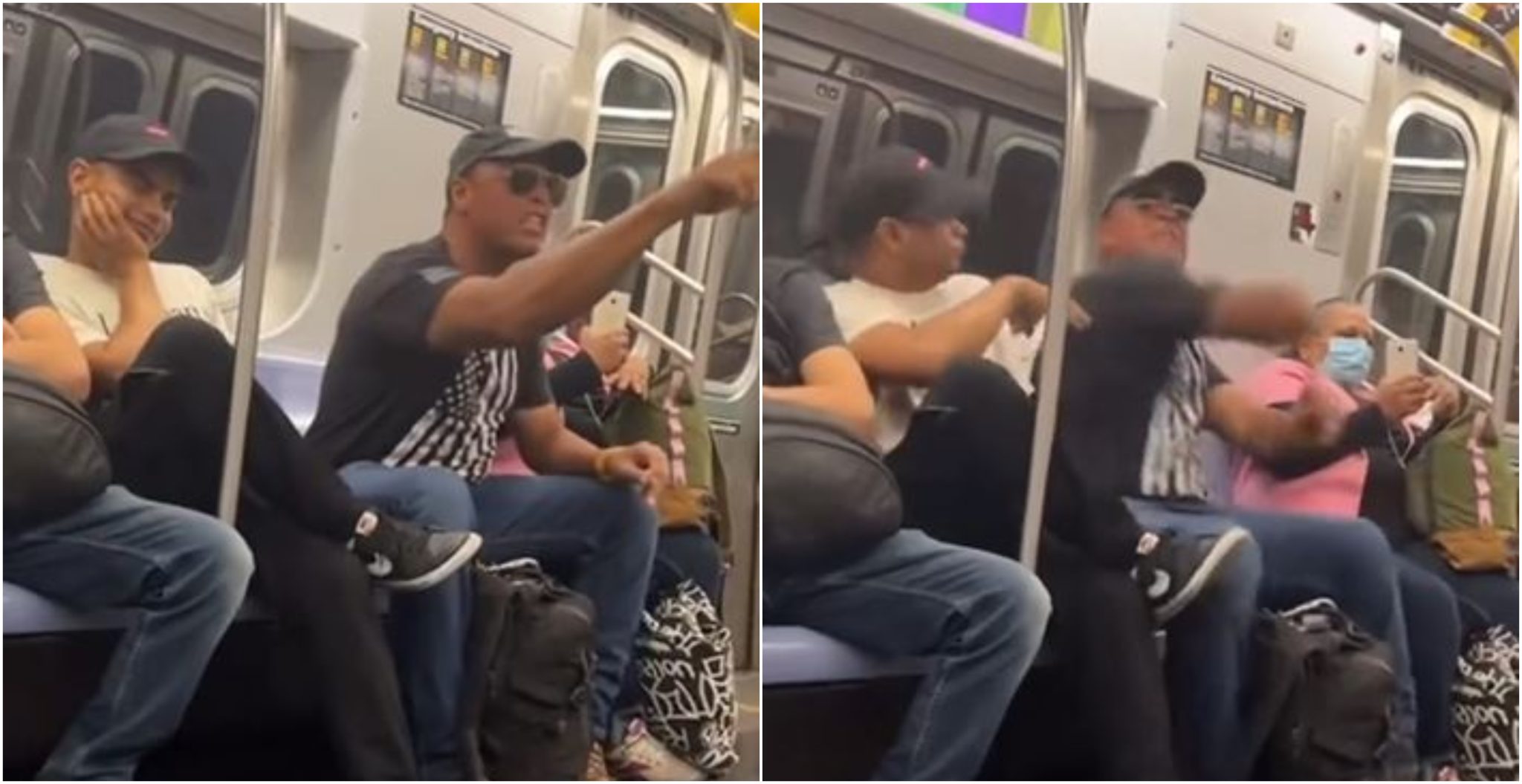 [Video] Pelea en el Metro de Nueva York porque un hombre se quedó dormido