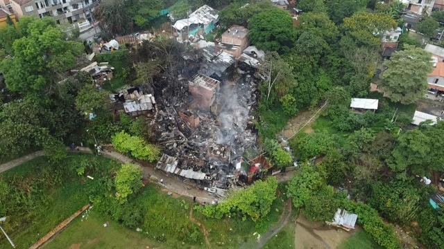 ¡Una tragedia! Historia del incendio que dejó 21 casas en cenizas en Itagüí