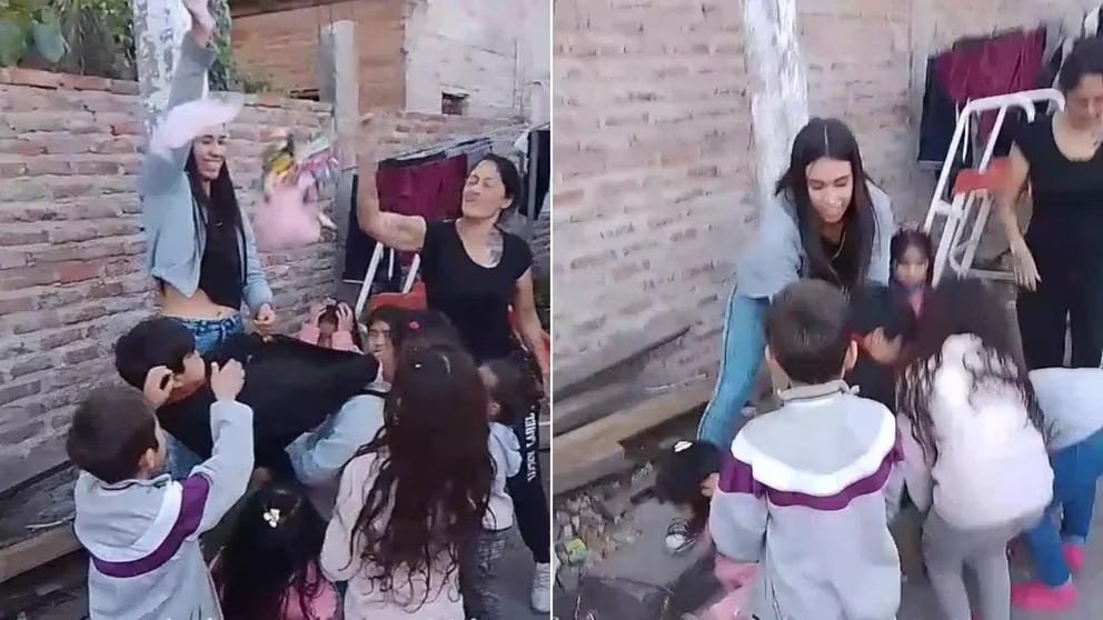 ¡Increíble! Técnica para coger dulces de una piñata se volvió viral