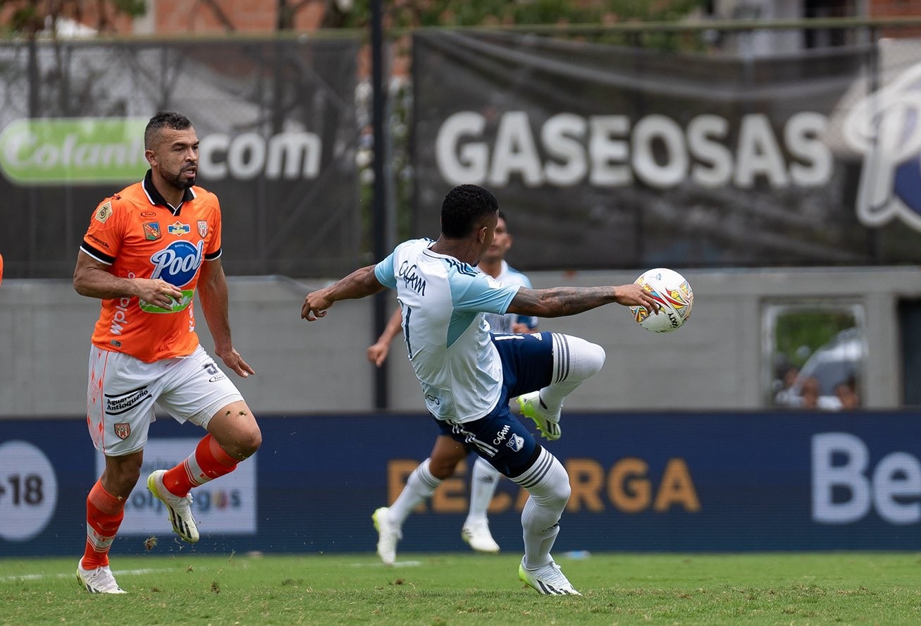 Envigado cayó contra Millonarios 2 a 1 en el Estadio Polideportivo Sur