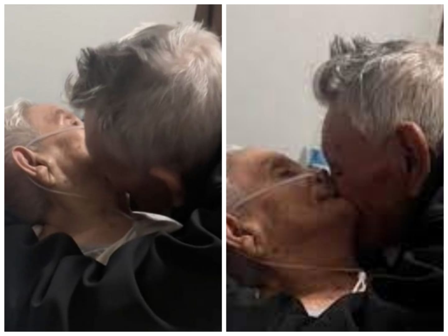 [Video] ¡Hasta que la muerte los separe! Este hombre se despidió de su esposa luego de 73 años de casados