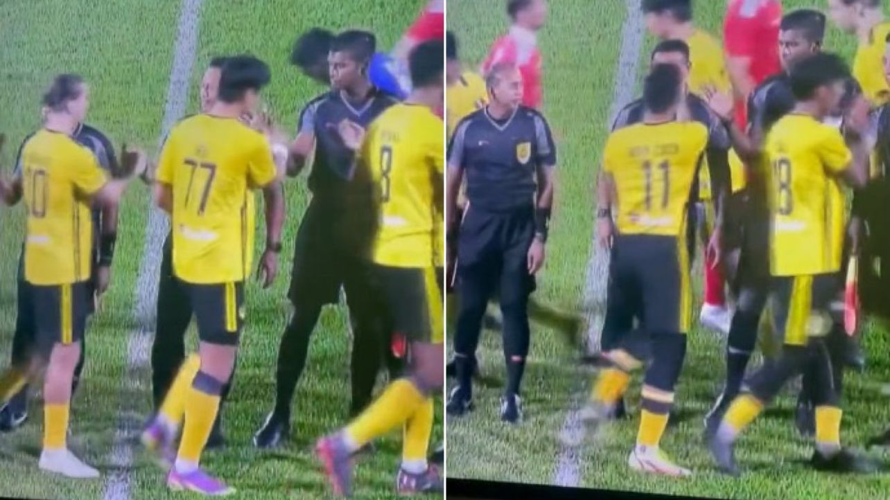 [Video] Un futbolista saludó a juez con una cachetada y así reaccionó el árbitro