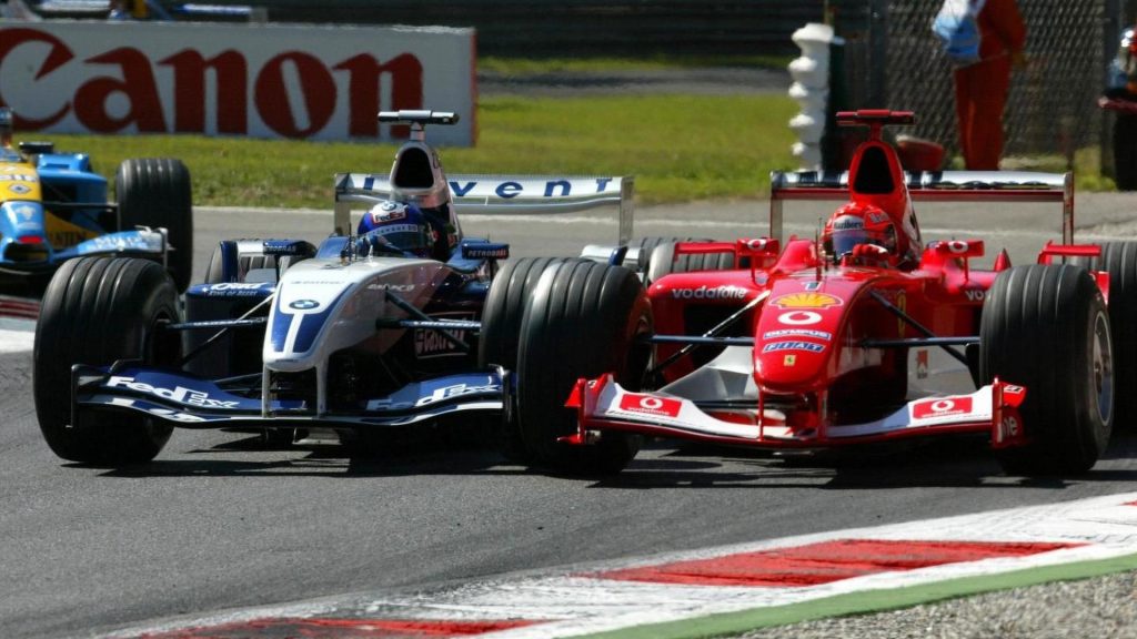 schumacher montoya f1 monza