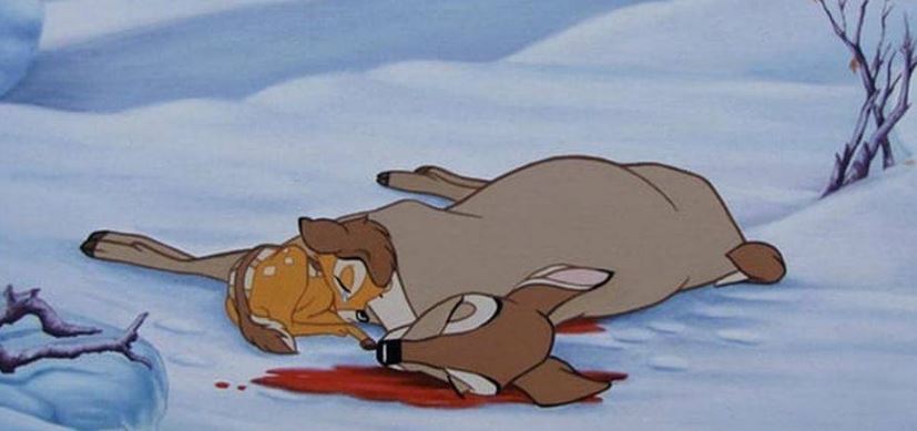 La escena donde muere la madre de Bambi no aparecerá en la nueva versión