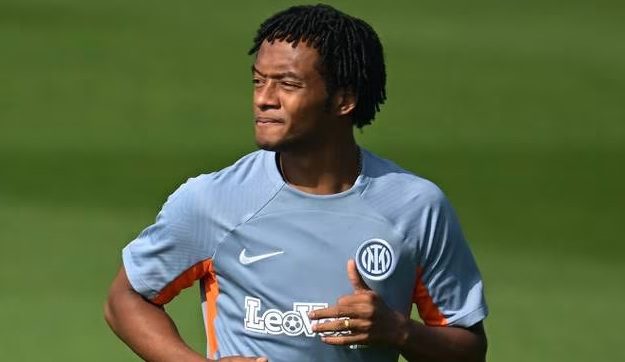 Cuadrado volvió a los entrenamientos con el Inter de Milán