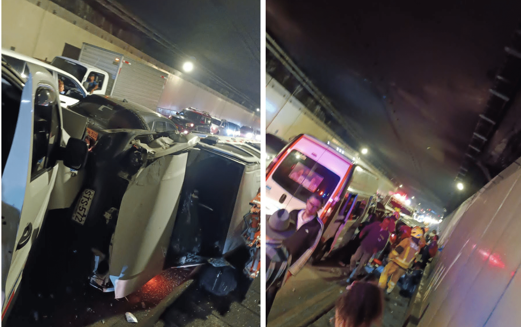 ¡Atención! Grave accidente en el Túnel de Oriente