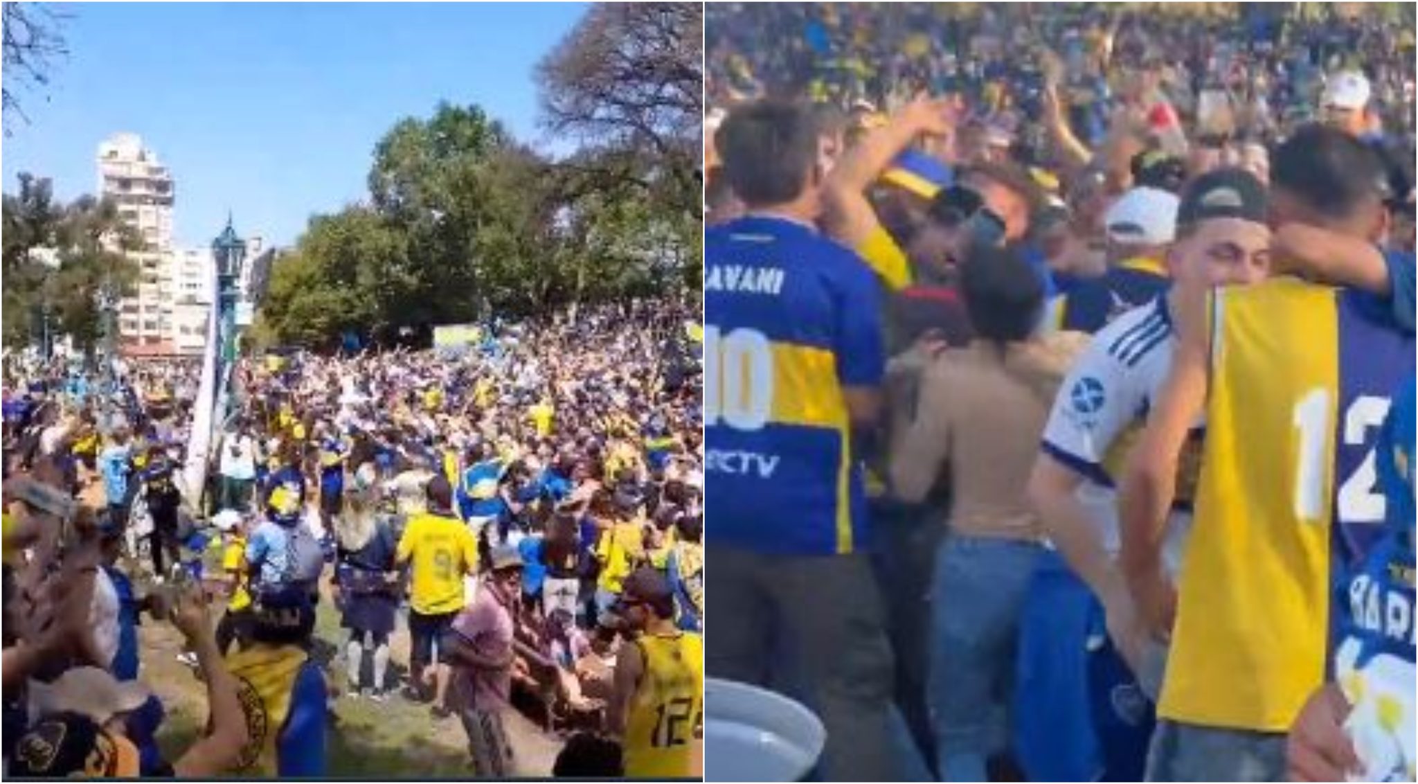 [Video] ¡Insólito! Hinchas de Boca Juniors celebraron el gol de Fluminense en la final de la Copa Libertadores