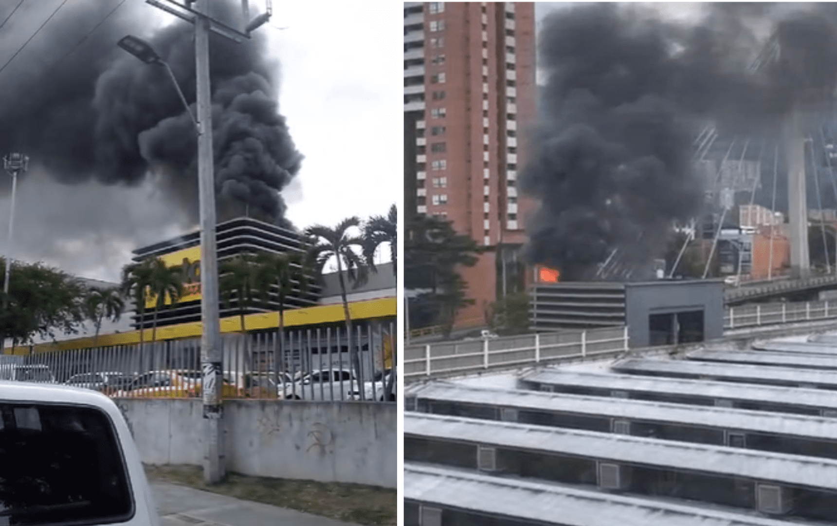 [Videos] ¡Atención! Incendio en el centro comercial Viva Envigado