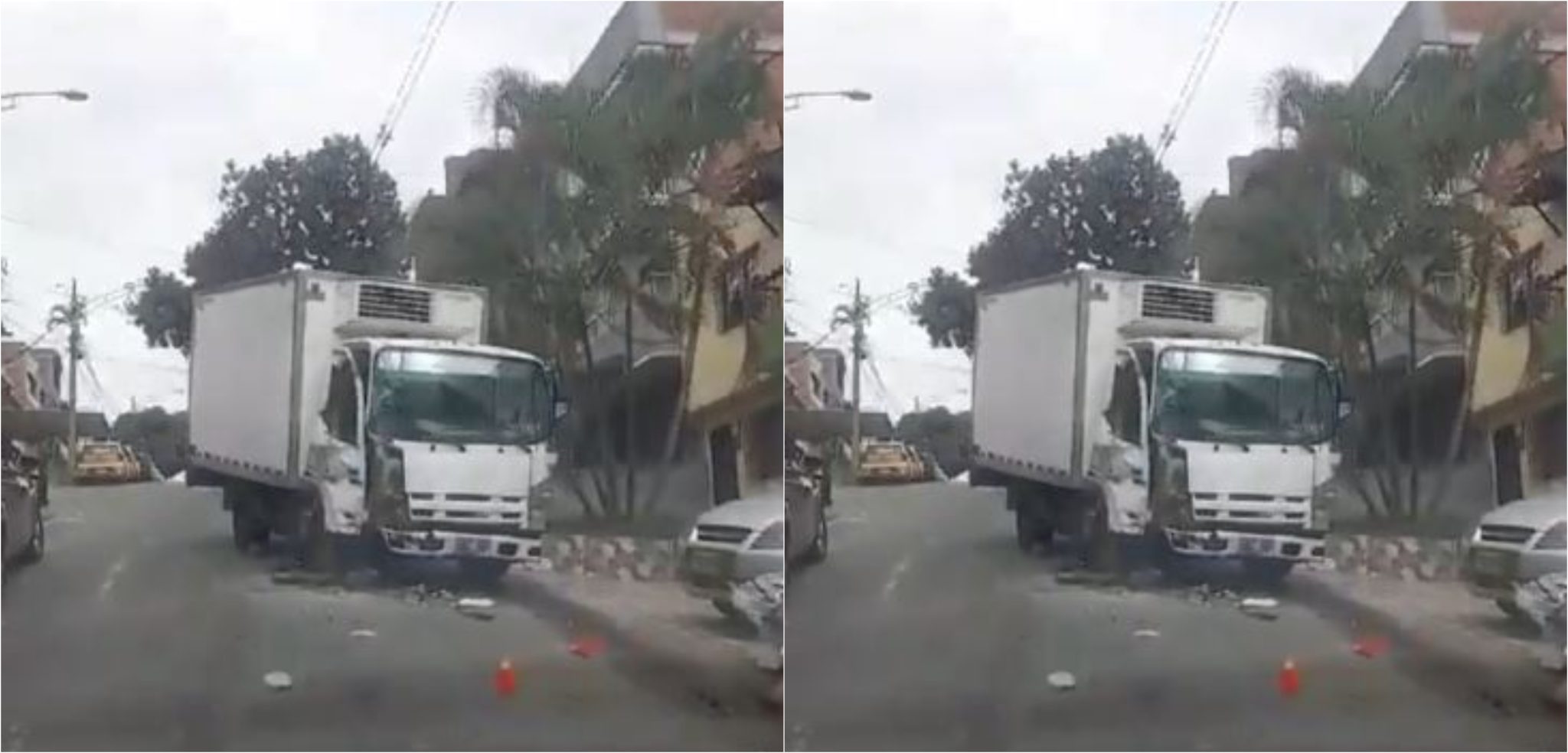 [Video] Camión sin frenos causó estragos en Aranjuez