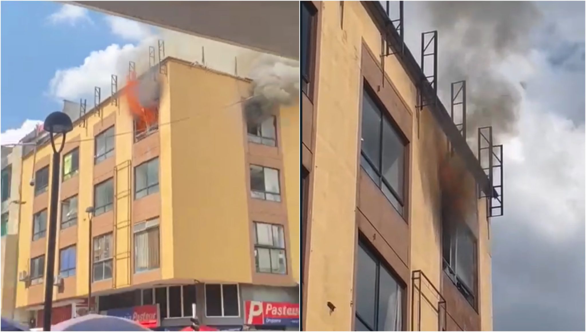 Video] Incendio estructural afectó apartamento en el centro de Medellín