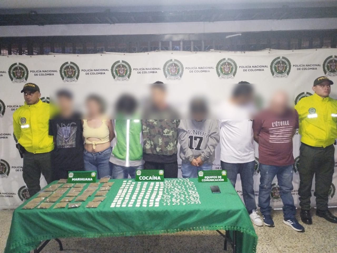 Once integrantes de bandas delincuenciales fueron capturados en Medellín e Itagüí