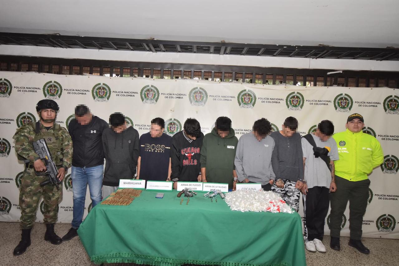 Capturan a 7 personas que usaban viviendas en Itagüí para fabricar estupefacientes