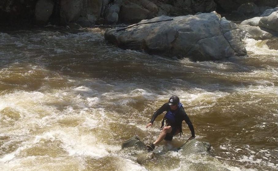 Creciente súbita de un río se llevó a un deportista en Cocorná