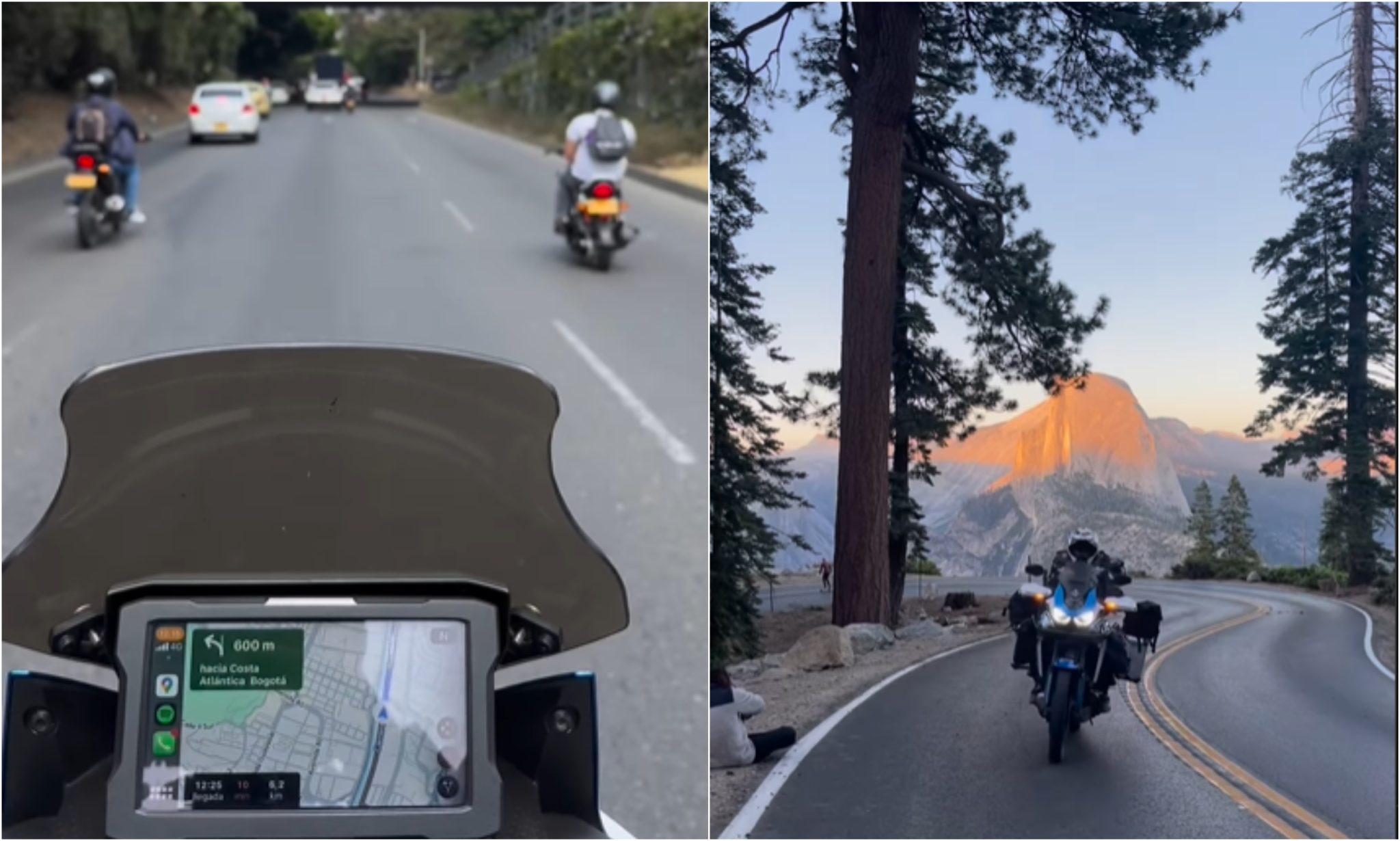 Un paisa logró viajar de Medellín a Alaska en su motocicleta