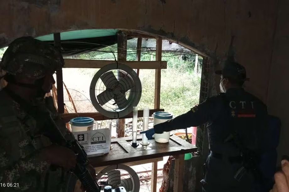 El Ejército incautó una tonelada de cocaína en un municipio de Antioquia