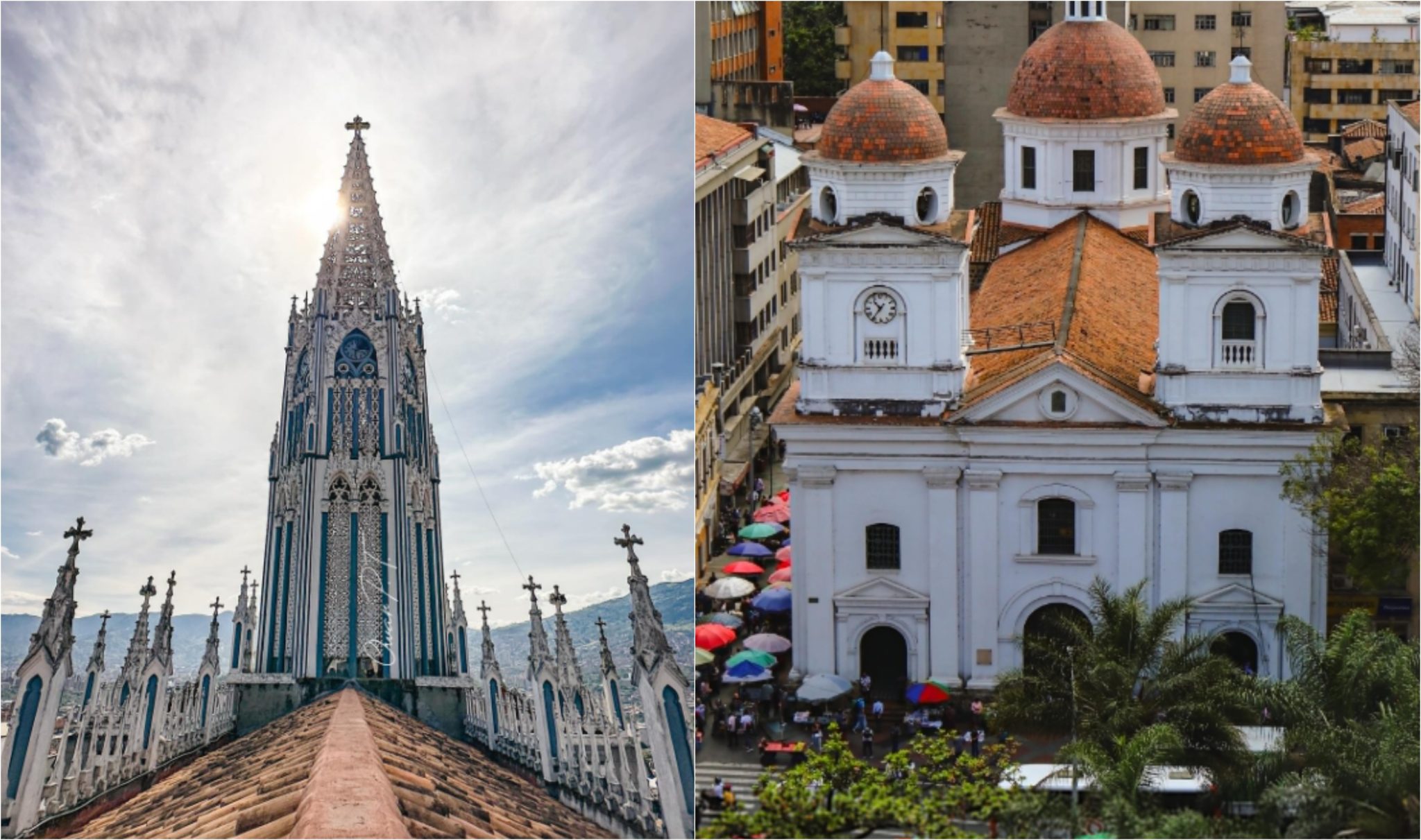 Este es el tour para conocer las iglesias del centro de Medellín desde las alturas