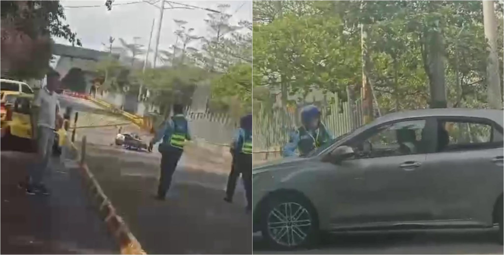 [Video] Un hombre atropelló a un agente de tránsito y se fugó en Medellín