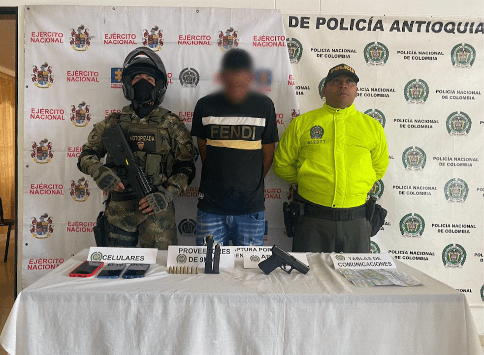Autoridades capturan a uno de los hombres más buscados en Antioquia