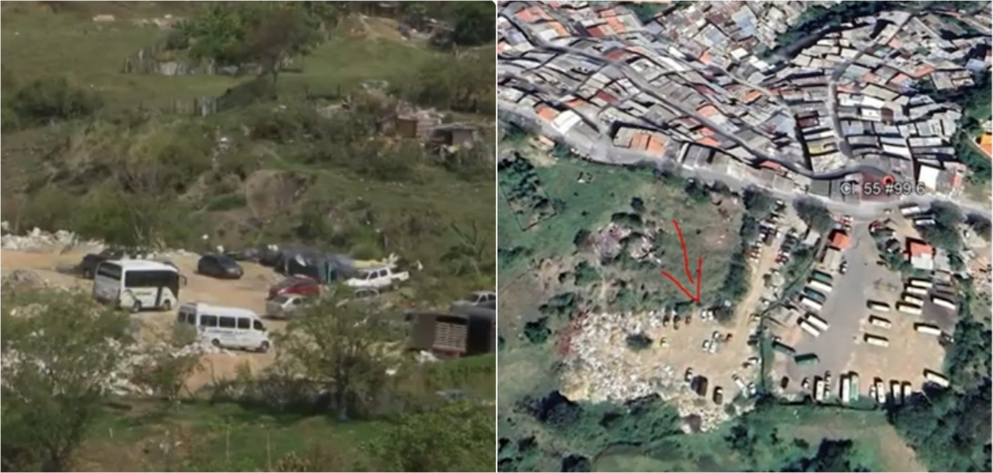 En Calasanz denuncian la invasión de una zona verde para botar escombros y parquear carros