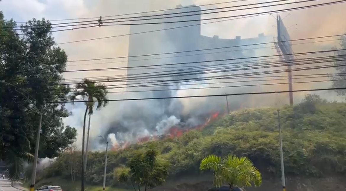 Quema controlada habría causado incendio forestal en avenida Las Palmas