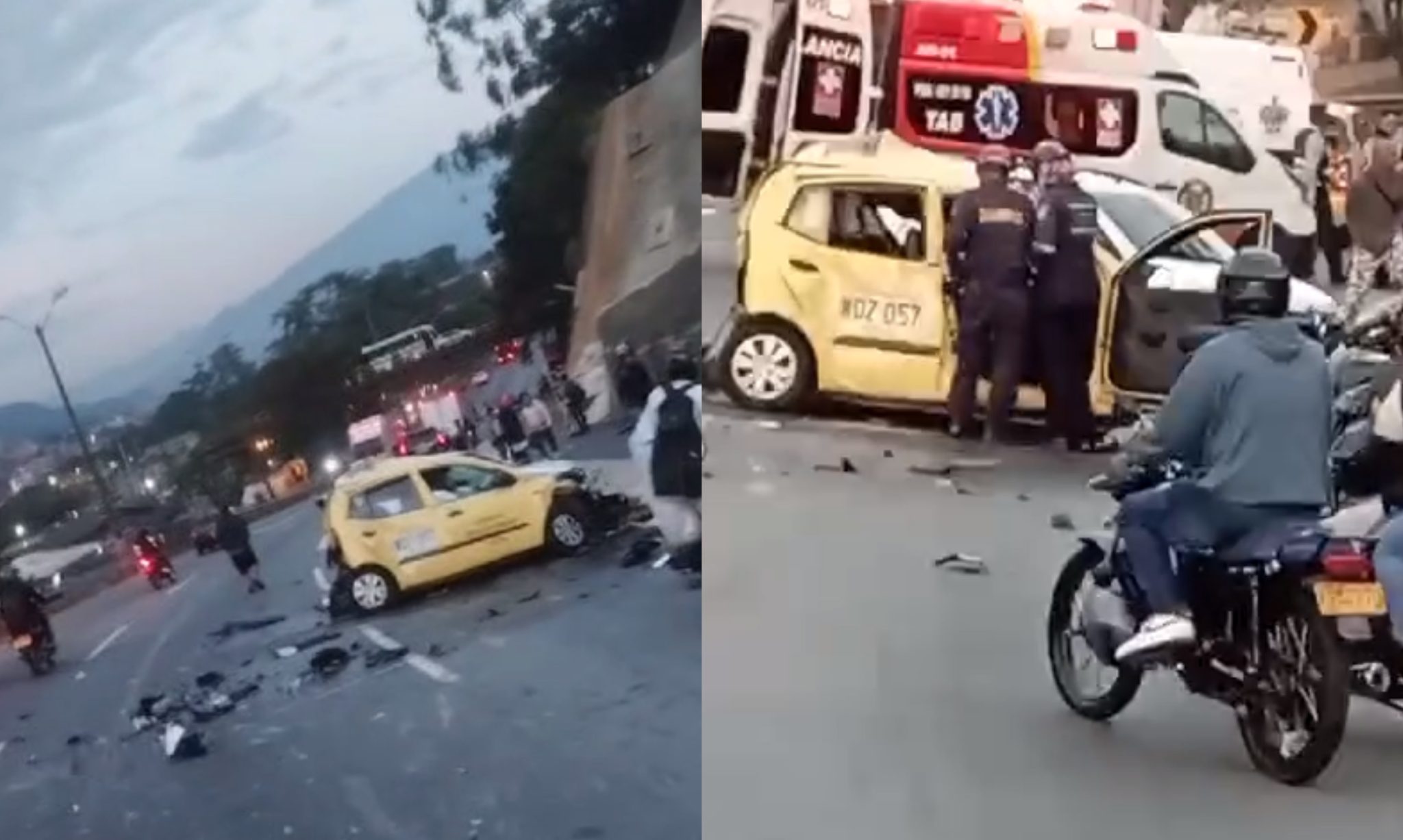 Grave accidente en la autopista Norte: choque múltiple en Copacabana deja un muerto