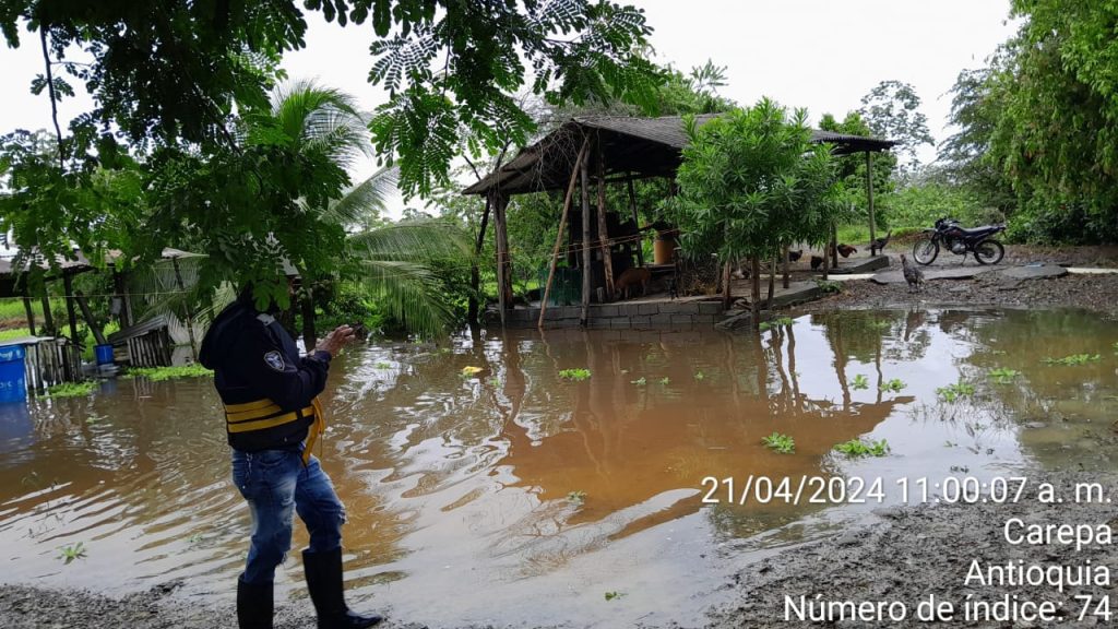 inundaciones por lluvias en Carepa Antioquia